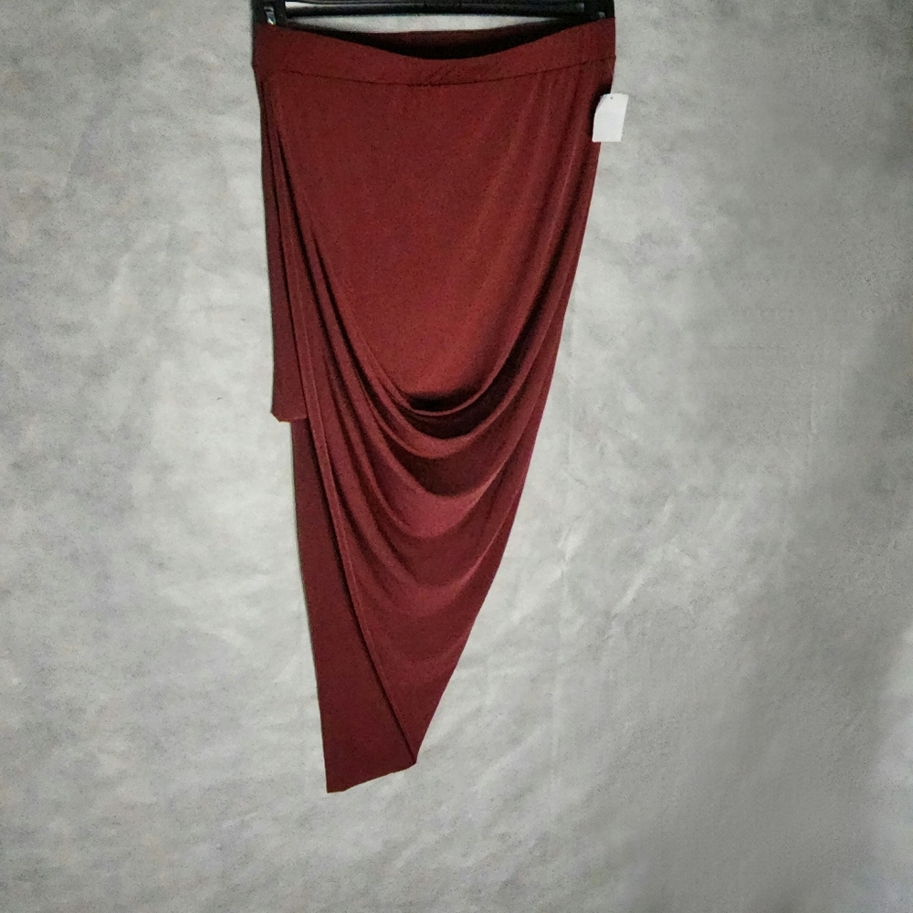 Charlotte Russe Asymmetrical Stretch Fabric Skirt